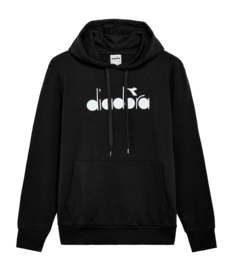 Pull à Capuche Diadora Logo Unisexe Black