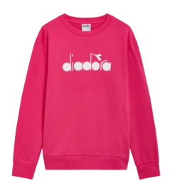 Sweatshirt Diadora Unisex Crew Logo Pink Sorbet