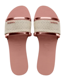 Flip Flops Havaianas You Malta Metallic Damen Crocus Rose