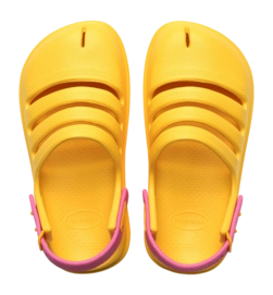 Sandales Havaianas Enfant log Star Blue/Yellow Gold