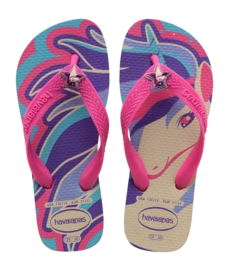 Slipper Havaianas Kids Fantasy Beige/Magenta Neon