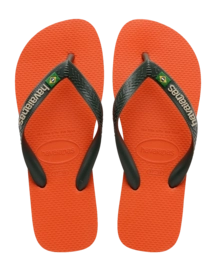 Slipper Havaianas Kids Brasil Logo Sunset Orange