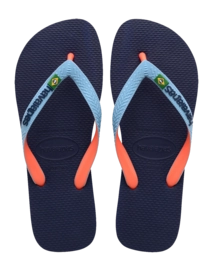 Slipper Havaianas Unisex Brasil Mix Navy/Lavender Blue