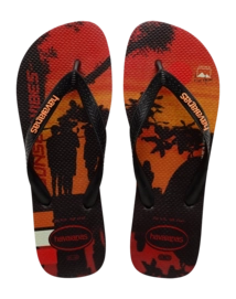 Slipper Havaianas Men Hype Black/Black/Begonia Orange