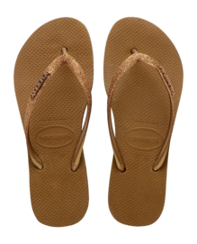 Tongs Havaianas Femme Wedges Golden