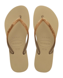 Slipper Havaianas Women Slim Glitter II Sand/Golden Light Metalic