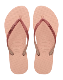Tongs Havaianas Femme Slim Glitter II Pink/Pink