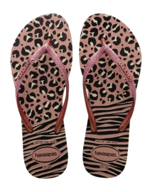 Slipper Havaianas Women Slim Animals Mix Black/Gold