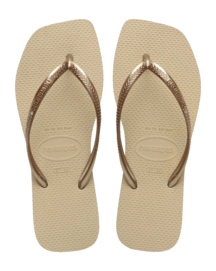 Flip Flops Havaianas Square Damen Sand Grey