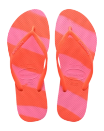 Slipper Havaianas Women Slim Color Fun Neon Coral