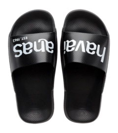 Slipper Havaianas Unisex Slide Classic Logomania Black/Black