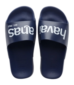 Slipper Havaianas Unisex Slide Classic Logomania Navy Blue/Navy Blue