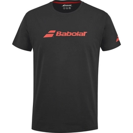 Tennisshirt Babolat Men Exercise Babolat Tee Black Black