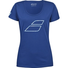 Tennisshirt Babolat Damen Exercise Flag Tee Sodalite Blue