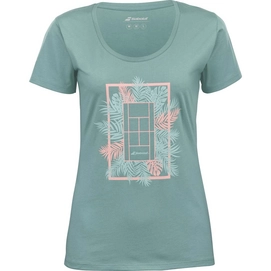 T-Shirt de Tennis Babolat Femme Exercice Message Tee W Trellis