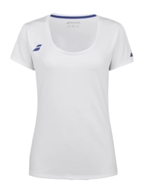 Tennisshirt Babolat Women Play Cap Sleeve Top White