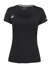 Tennisshirt Babolat Women Play Cap Sleeve Top Black
