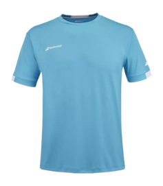 Tennisshirt Babolat Men Play Crew Neck Tee Cyan Blue