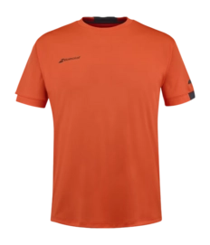 Tennisshirt Babolat Men Play Crew Neck Tee Fiesta Red