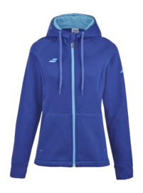 Trainingsjacke Babolat Exercise Hood Jacket W Damen Sodalite Blue