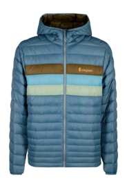 Jacke Cotopaxi Fuego Down Hooded Jacket Herren Blue Spruce Stripes