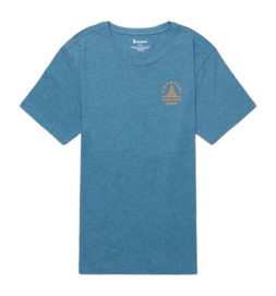 T-Shirt Cotopaxi Men Llama Map Organic Blue Spruce