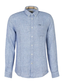 Blouse Barbour Men Linton Tailored Shirt Navy