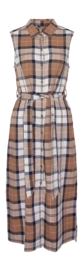 Jurk Barbour Women Caroline Midi Dress Primrose Hessian Tartan