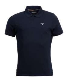 Polo Shirt Barbour Men Tartan Pique New Navy