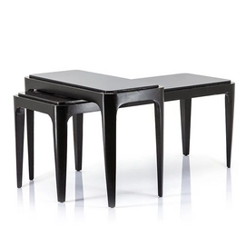 Bijzettafel By-Boo Wayne 61 x 28 cm Black (2-Delig)