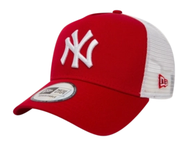 Casquette New Era League Essential 9FORTY EF Trucker New York Yankees Red White