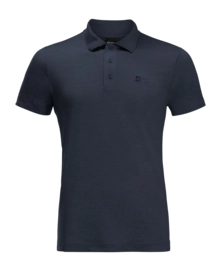 Polo Shirt Jack Wolfskin Men Travel Polo Shirt Night Blue '24