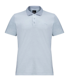 Polo Jack Wolfskin Homme Travel Polo Soft Blue