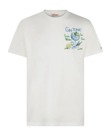 T-Shirt MC2 Saint Barth Men Cotton Classic Gin Glass 2024