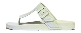 FitFlop Women iQushion Iridescent Adjustable Buckle Flip-Flops Sagebrush/Skywash Blue