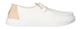 Instapper HEYDUDE Women Wendy Chambray Woven White Sand