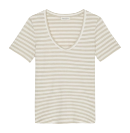 T-Shirt Marc O'Polo Women 404219651293 Multi Linen Beige
