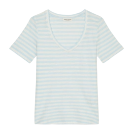 T-shirt Marc O'Polo Femme 404219651293 Multi Pastel Sky