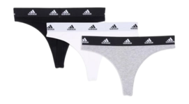 Sous-Vêtement Adidas Women Thong Assorted 1 (3 Pack)