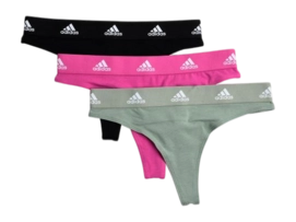 Ondergoed Adidas Women Thong Assorted 4 (3 Pack)
