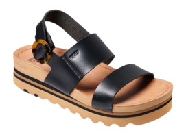 Sandaal Reef Women Vista Hi Buckle Black Tan