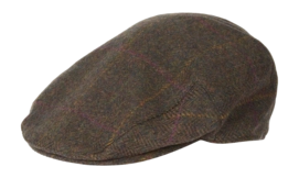 Casquette Barbour Homme Crieff Flat Cap Olive Purple Yellow (7 1/2)