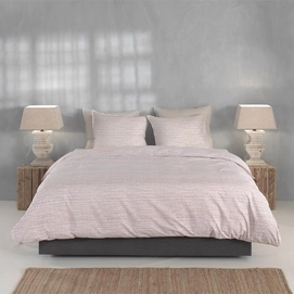 Dekbedovertrek Zo! Home Striscia Cream-Tan Percal