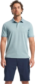 Polo Tenson Men TXlite Melange Polo Stone Blue