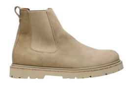 Ankle Boots Birkenstock Men Highwood Slip On Men Suede Leather Taupe Narrow