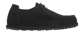 Lace-Up Shoes Birkenstock Women Utti Lace Suede Leather Black Narrow