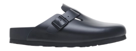 Clogs Birkenstock Boston Natural Leather Unisex Black Narrow 24