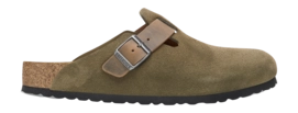 Clogs Birkenstock Boston Mixed Leather Herren Thyme Narrow
