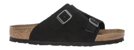 Slipper Birkenstock Men Zürich Suede Leather Black Narrow