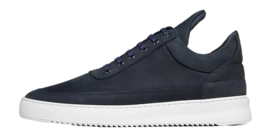 Filling Pieces Men Low Top Ripple Nubuck Navy Blue